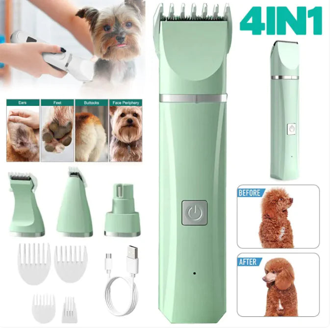 WhisperGlide Cordless Pet Grooming Kit