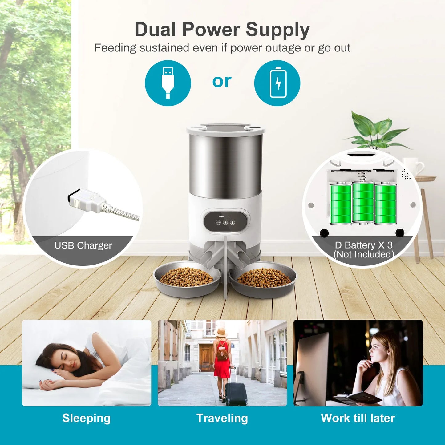 PawsPrompt 45L Smart Pet Feeder