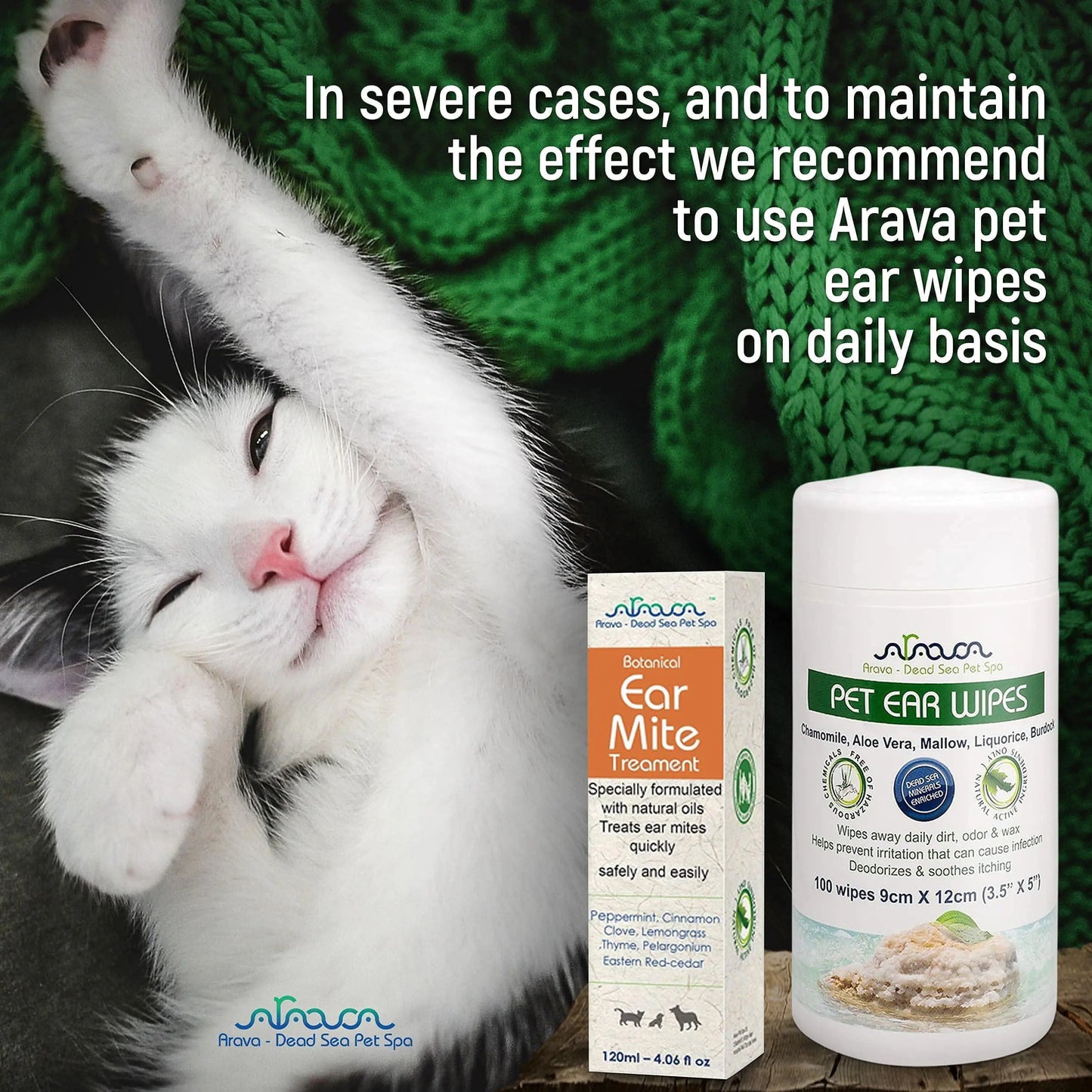 PetPure Ear Mite Solution for Dogs & Cats