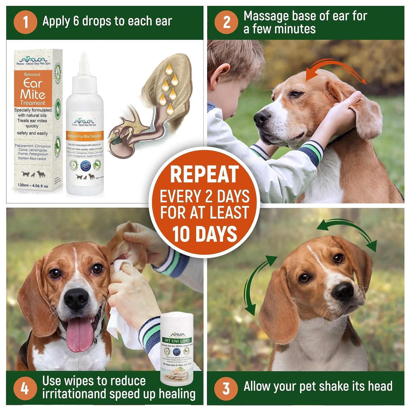 PetPure Ear Mite Solution for Dogs & Cats