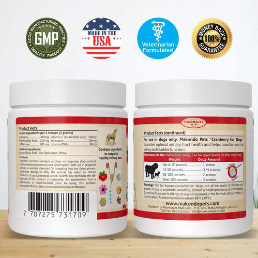 Cranberry Kidney Care - Natural UTI & Bladder Support for Dogs