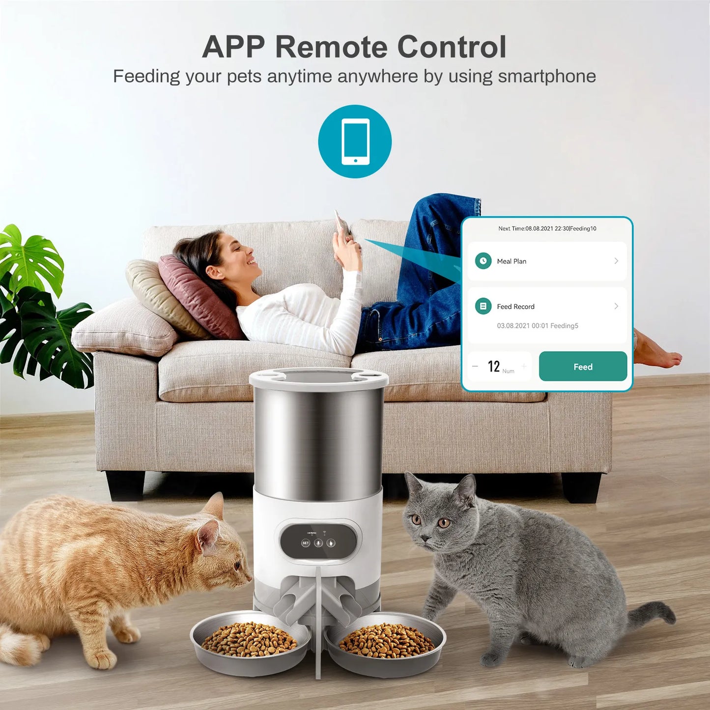 PawsPrompt 45L Smart Pet Feeder