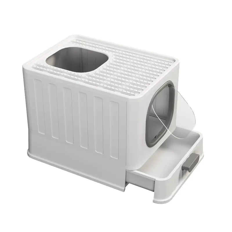 Folding Enclosed Cat Litter Box