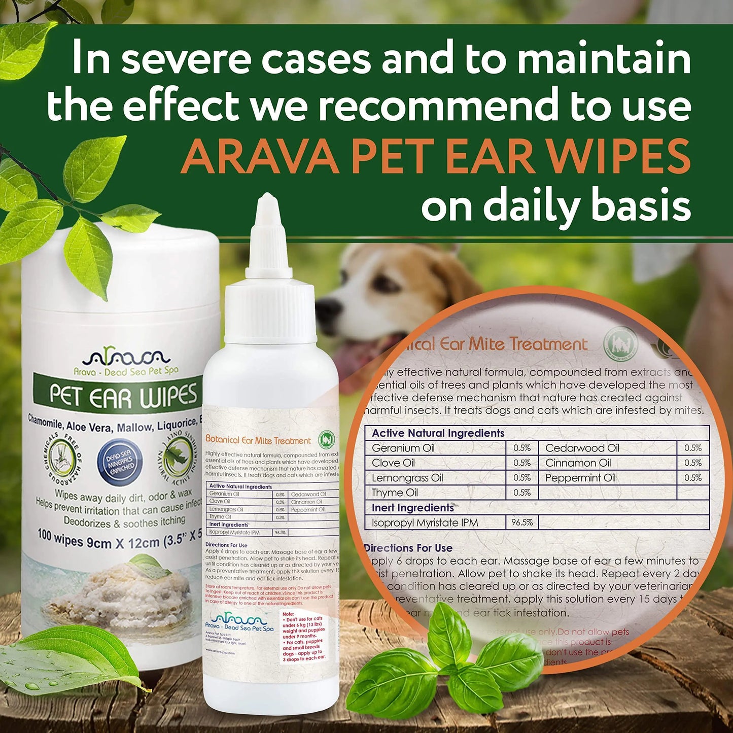 PetPure Ear Mite Solution for Dogs & Cats