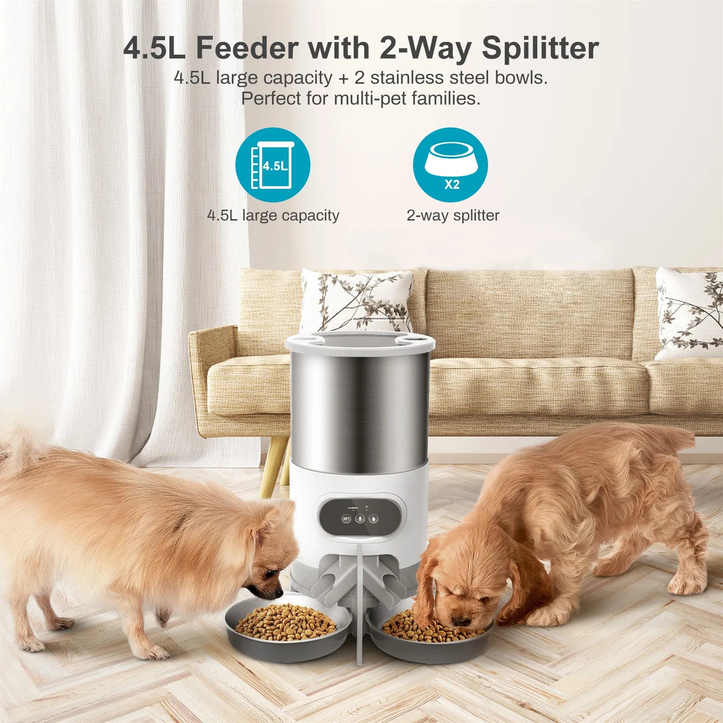 PawsPrompt 45L Smart Pet Feeder