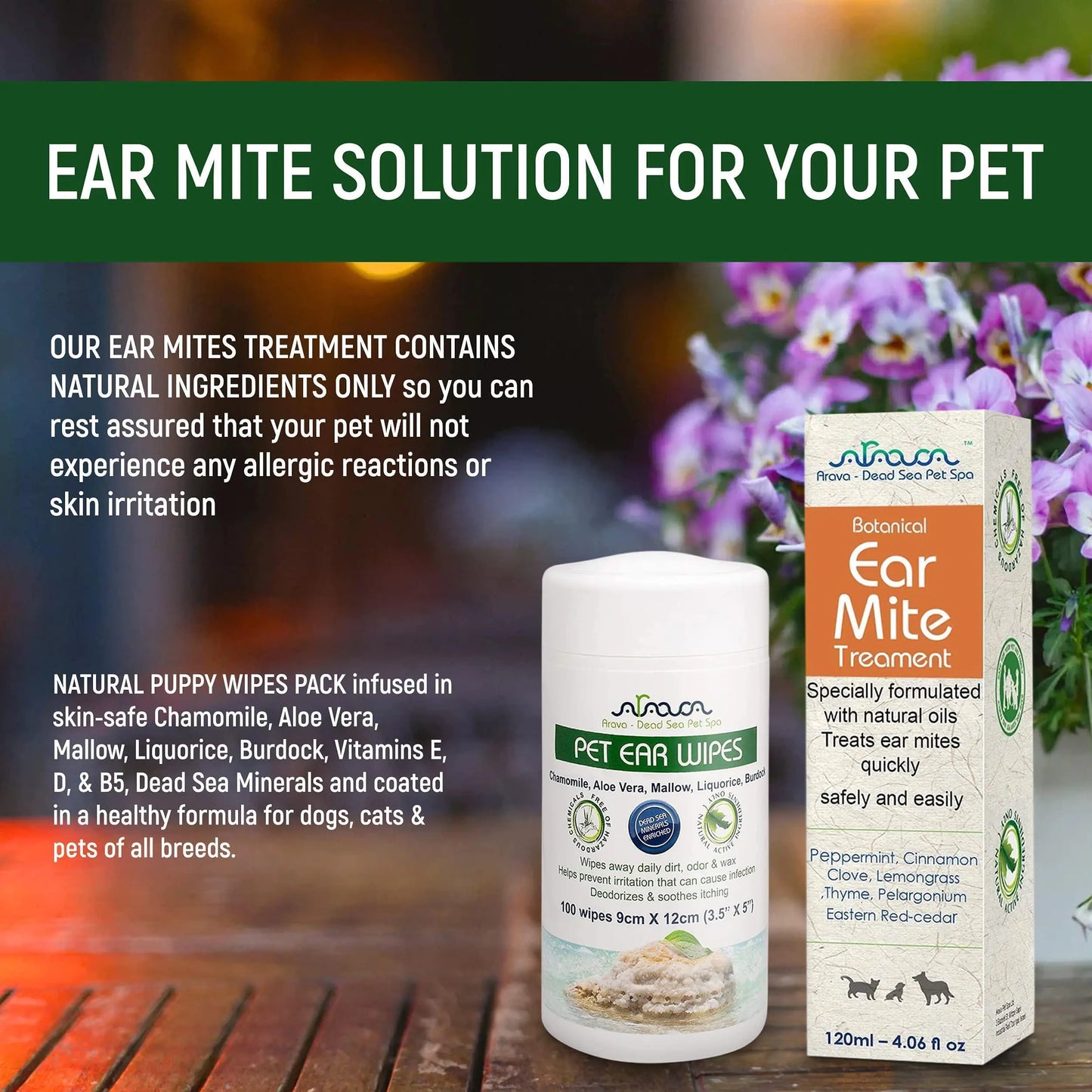 PetPure Ear Mite Solution for Dogs & Cats